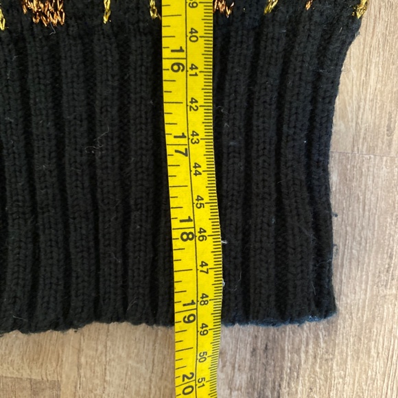 80s Glam Metallic Cheetah Batwing Sweater – I.B. Diffusion – Women’s Small - Picture 10 of 10